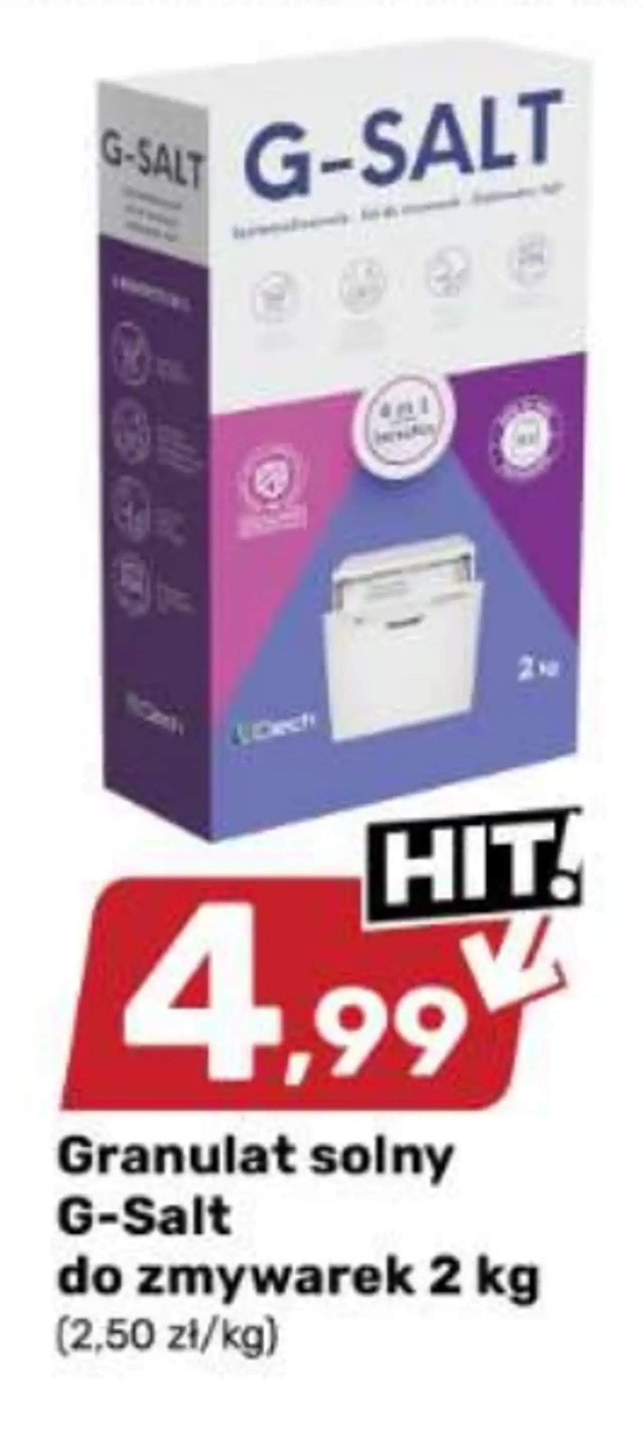 Granulat solny G-Salt do zmywarek 2 kg