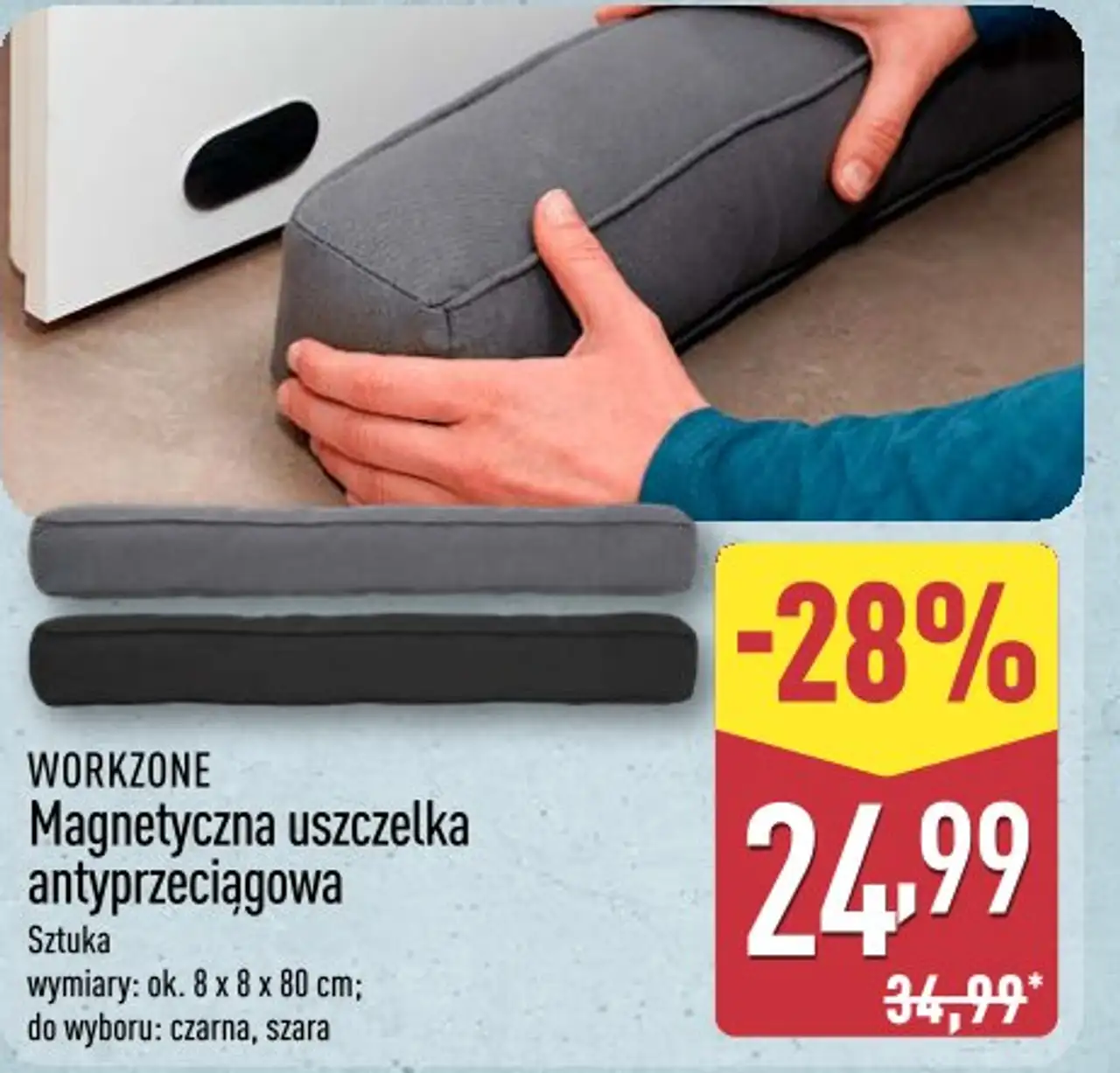 WORKZONE Magnetyczna uszczelka antyprzeciągowa
