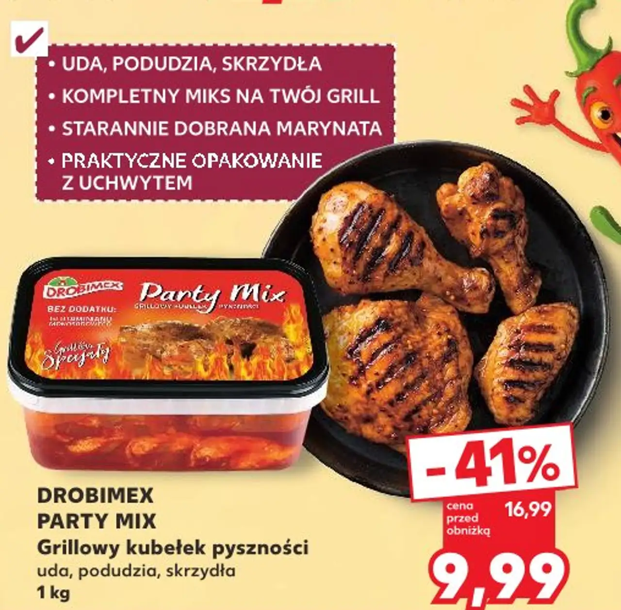 Drobimex Party Mix Grillowy kubełek pyszności