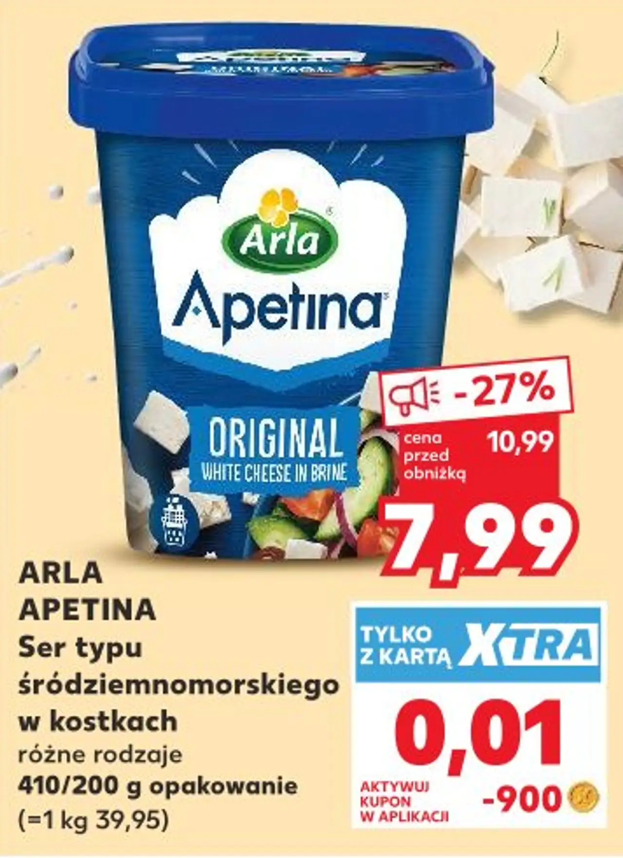 ARLA APETINA Ser typu śródziemnomorskiego w kostkach różne rodzaje