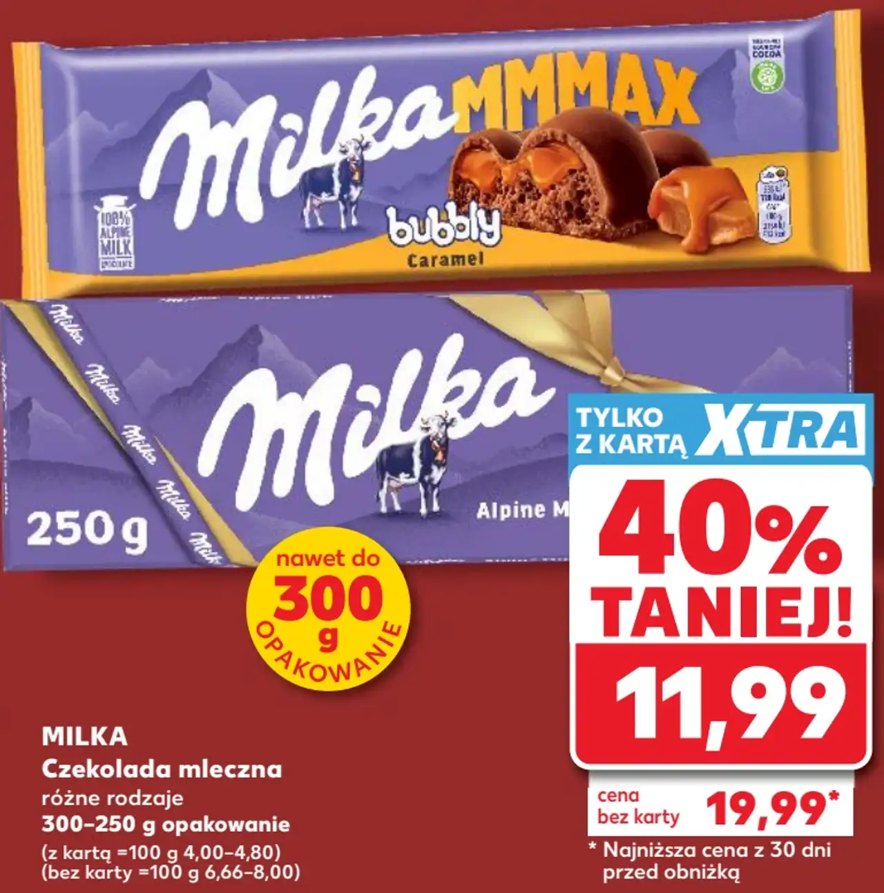 Milka Czekolada mleczna różne rodzaje