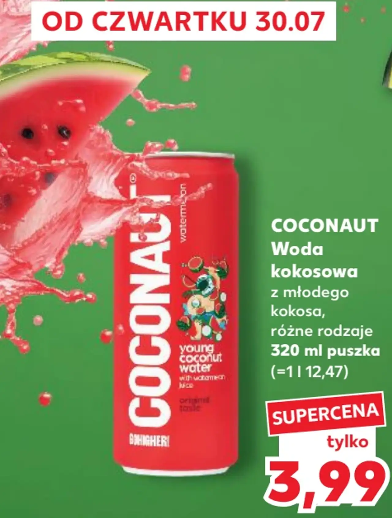 COCONAUT Woda kokosowa z młodego kokosa