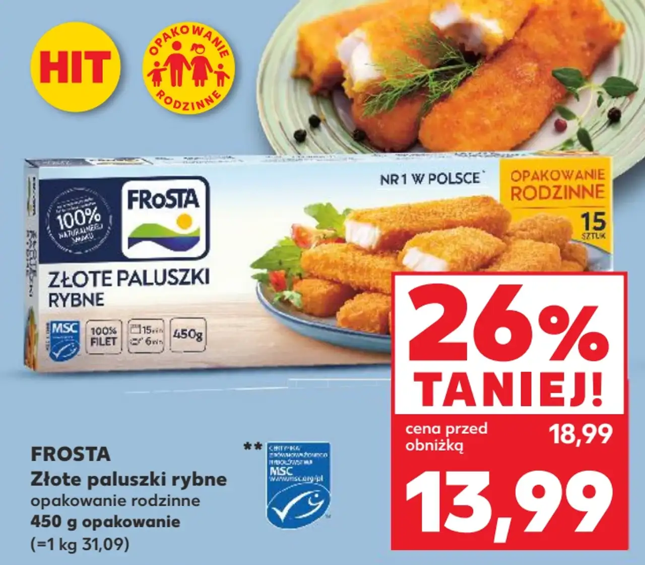 Frosta Złote paluszki rybne