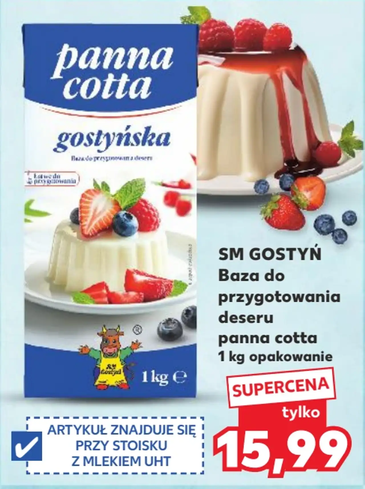 Baza do przygotowania deseru panna cotta SM Gostyń