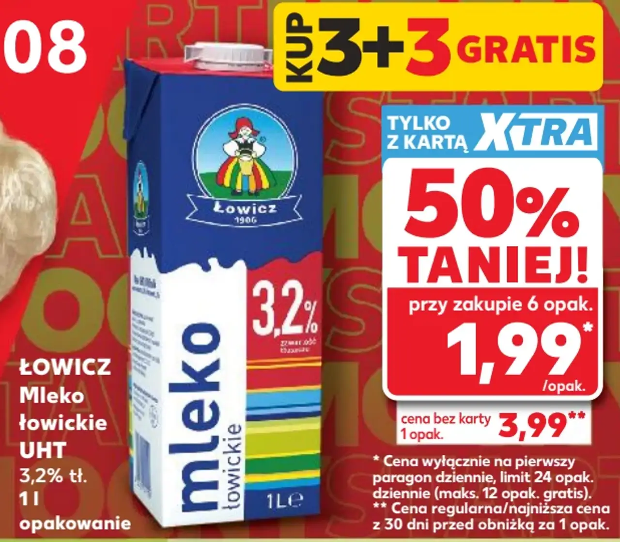 Łowicz Mleko łowickie UHT 3,2% tł.