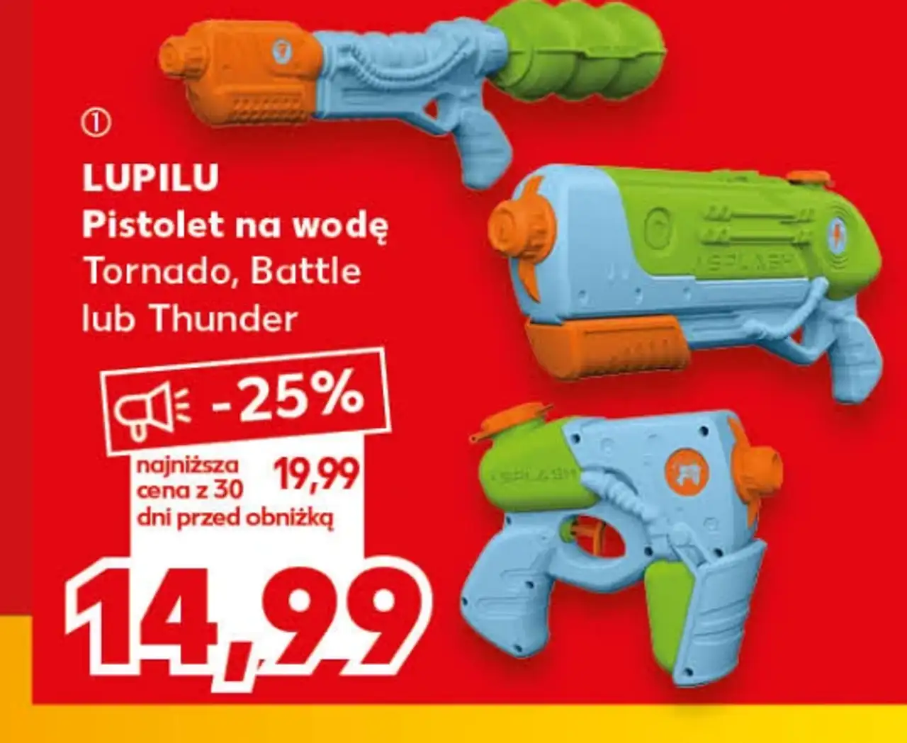 LUPILU Pistolet na wodę Tornado, Battle lub Thunder