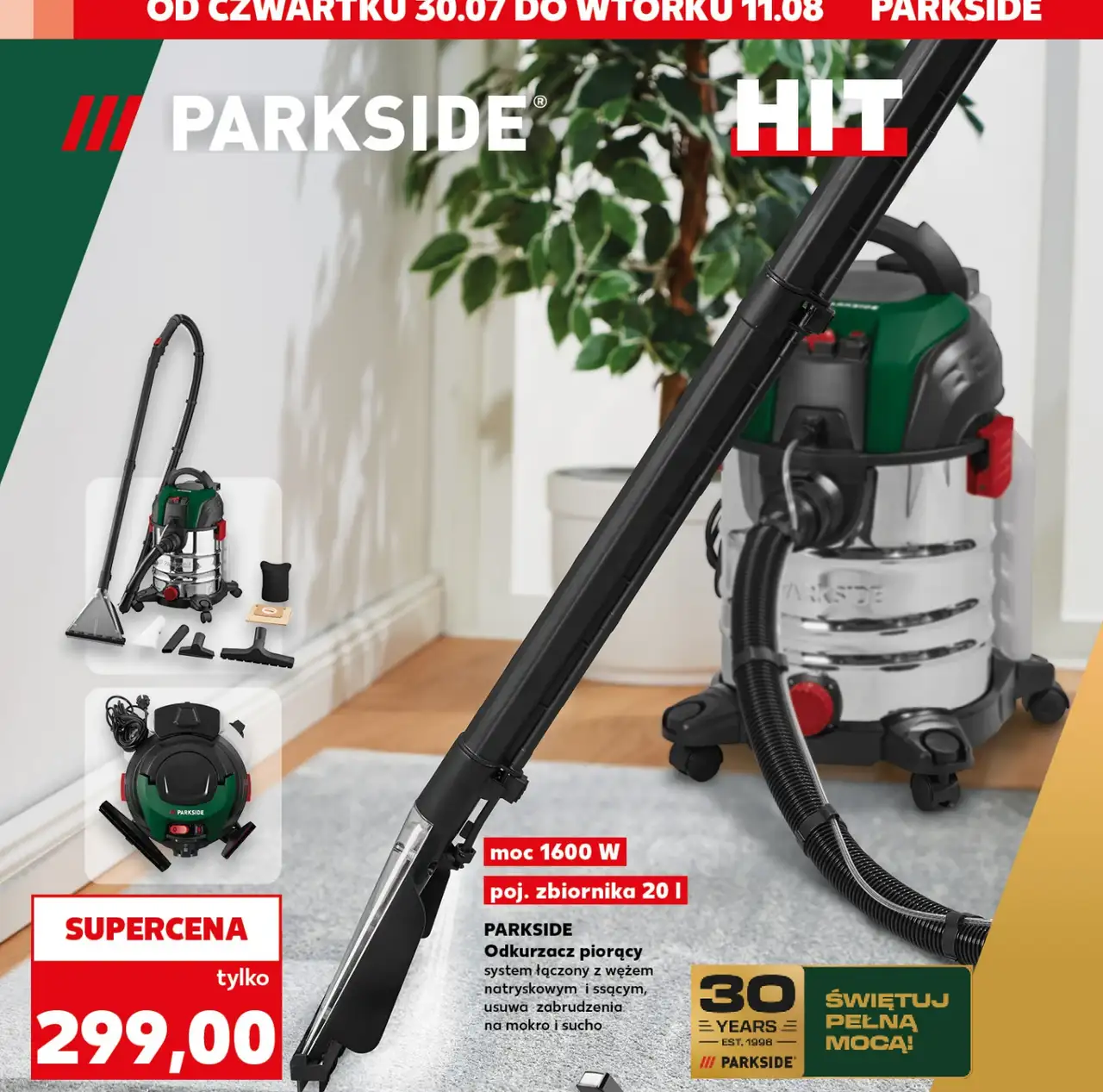 PARKSIDE Odkurzacz piorący