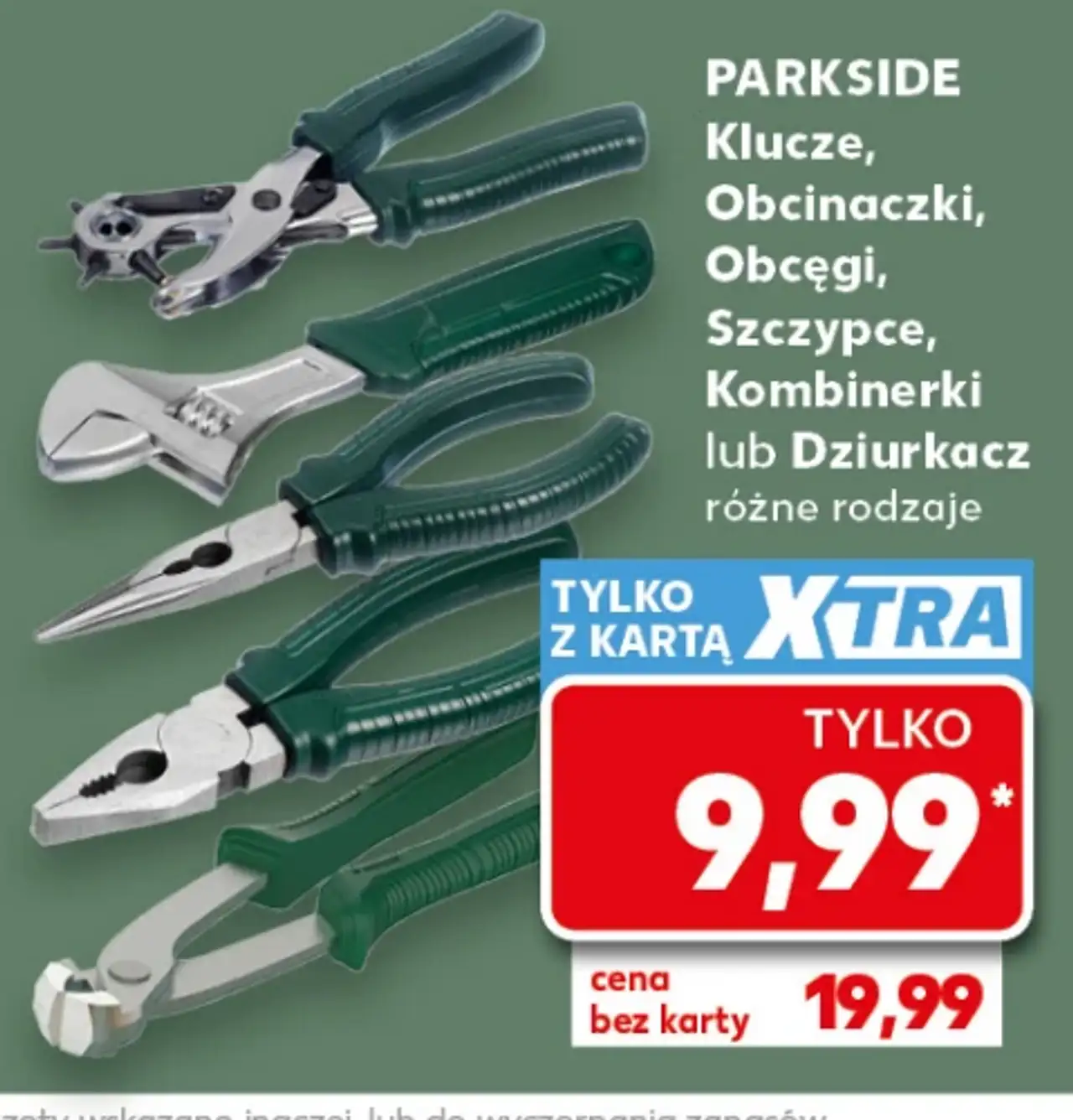 Parkside Klucze, obcinaczki, obcęgi, szczypce, kombinerki lub dziurkacz