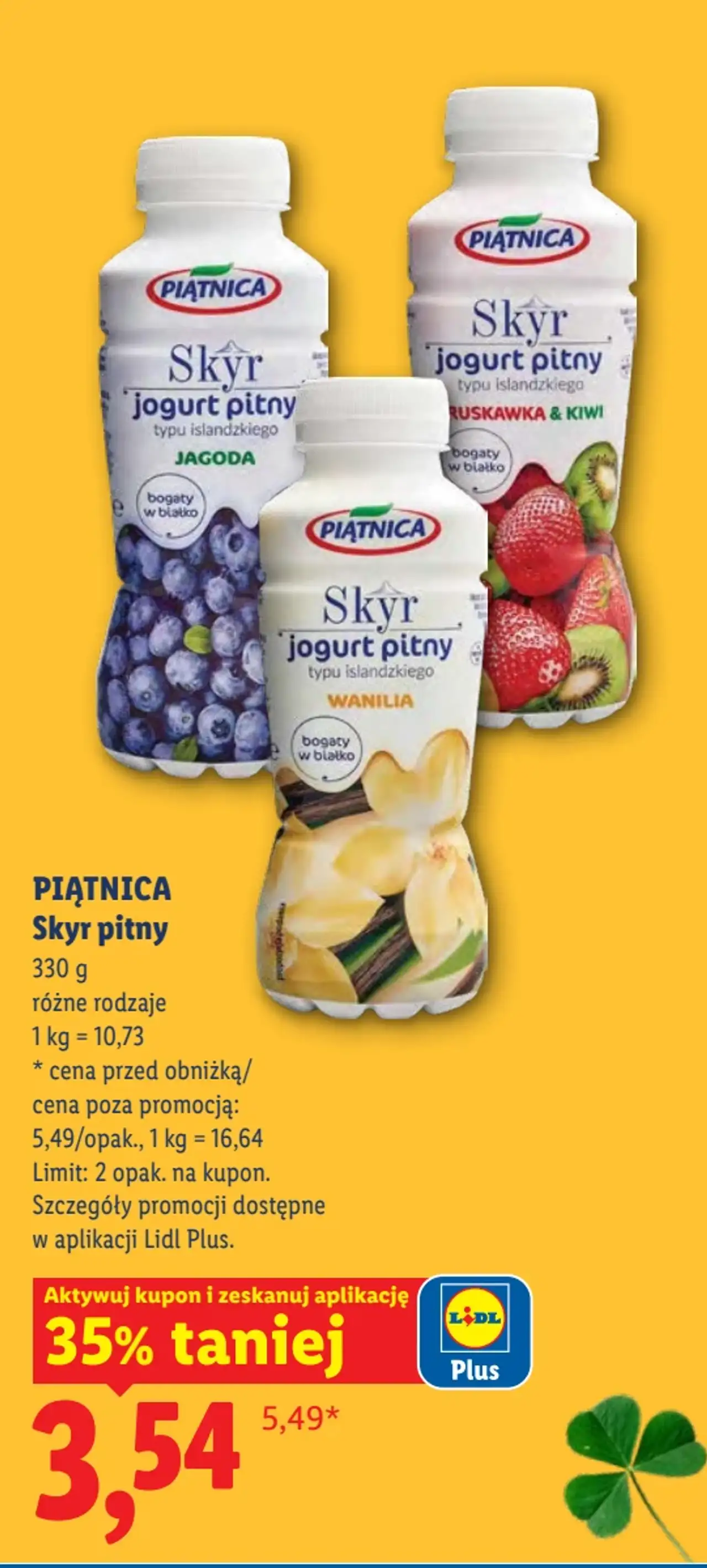 Piątnica Skyr jogurt pitny typu islandzkiego