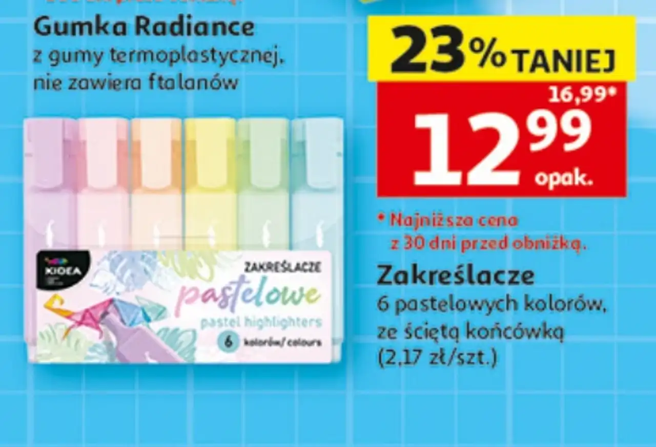 Zakreślacze pastelowe Kidea
