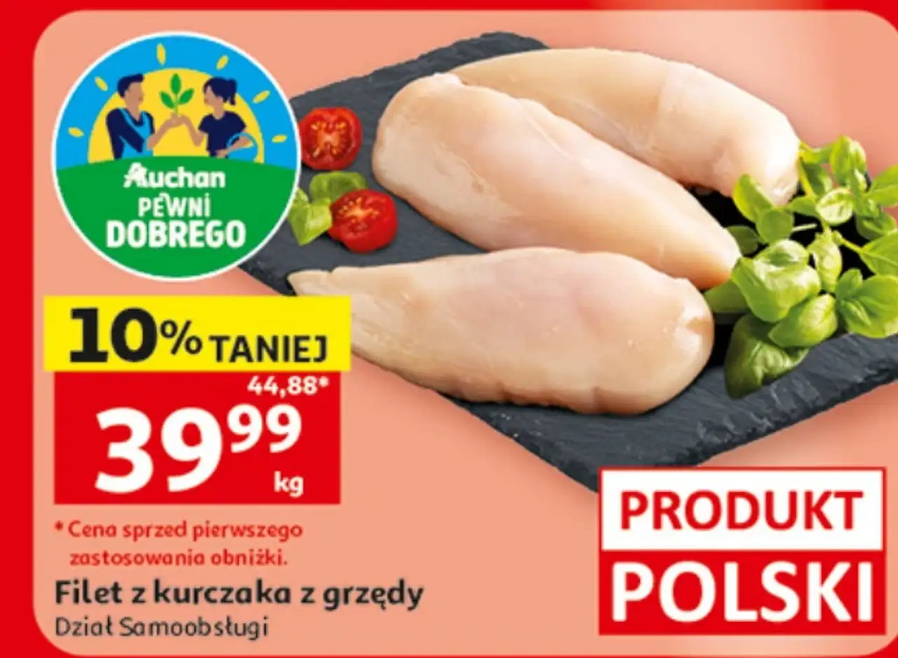 Auchan Pewni Dobrego Filet z kurczaka z grzędy