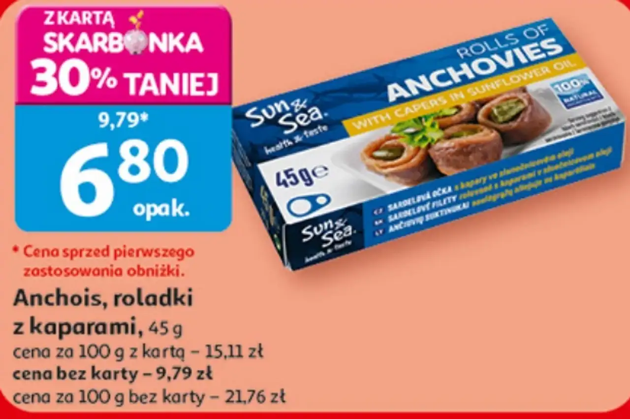 Anchois, roladki z kaparami Sun & Sea