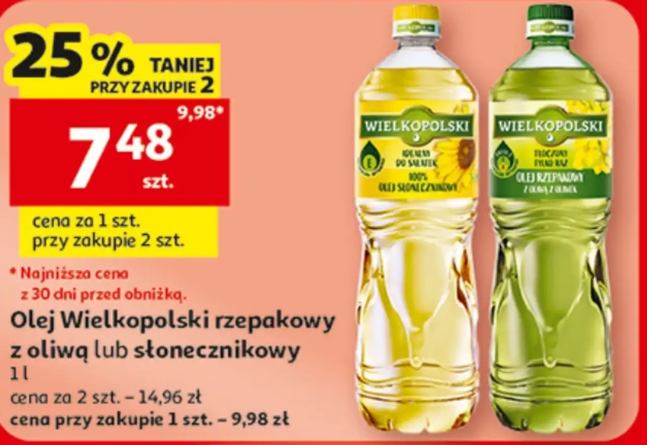 Olej Wielkopolski rzepakowy z oliwą lub słonecznikowy