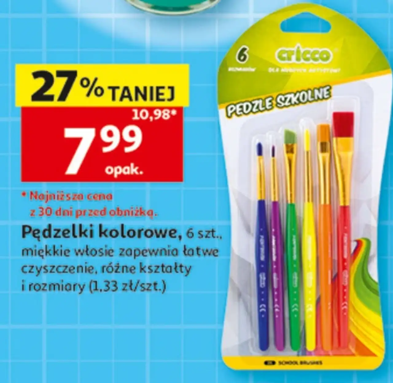 Cricco Pędzelki kolorowe