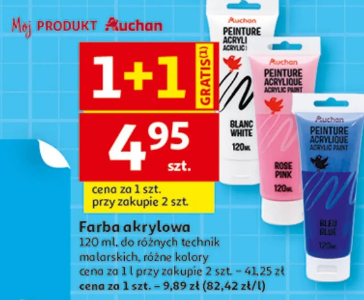 Auchan Farba akrylowa