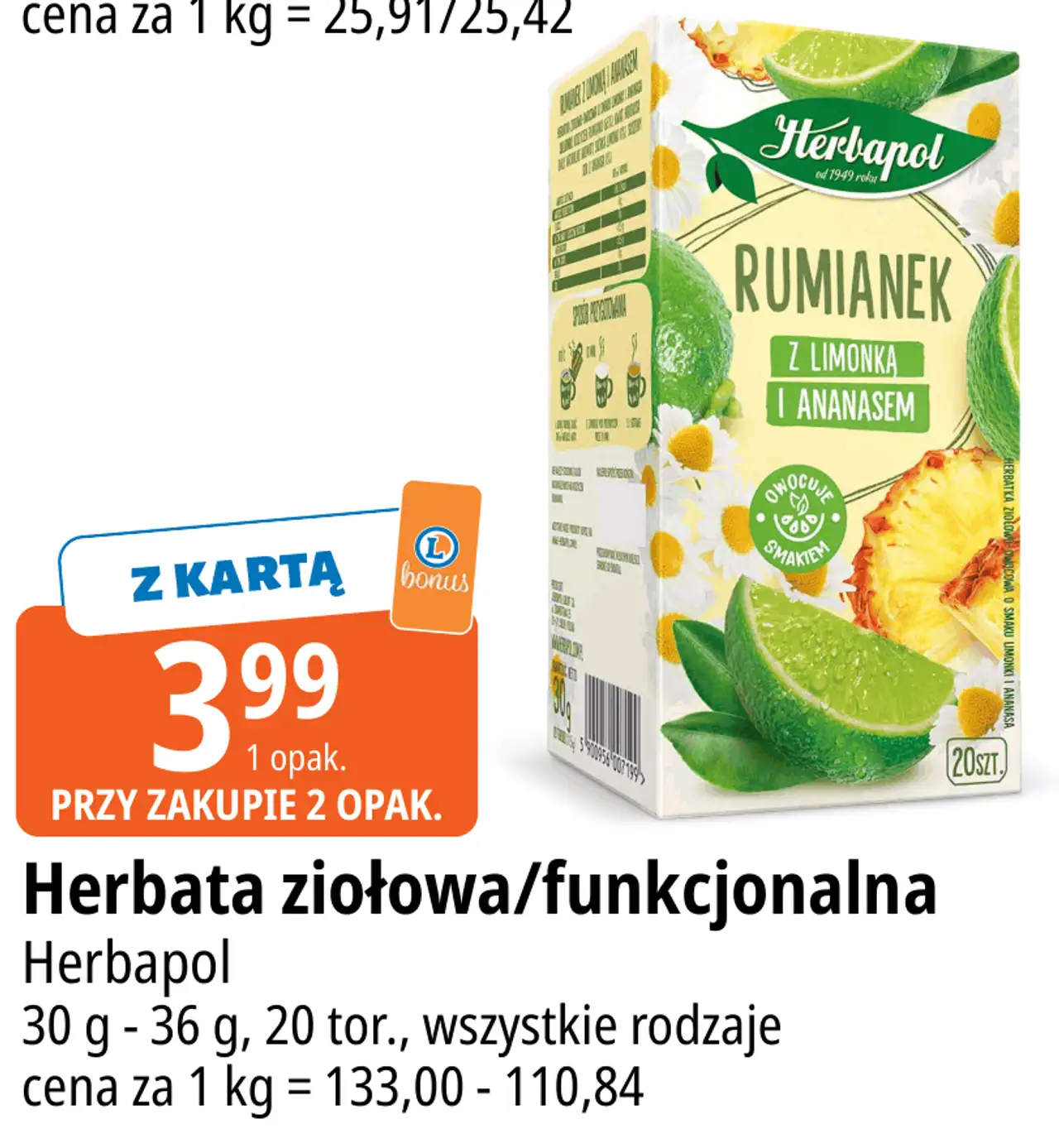 Herbata ziołowa/funkcjonalna Herbapol