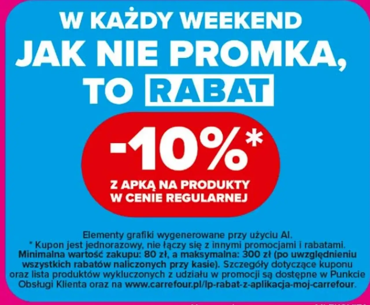 Rabat -10% z apką na produkty w cenie regularnej