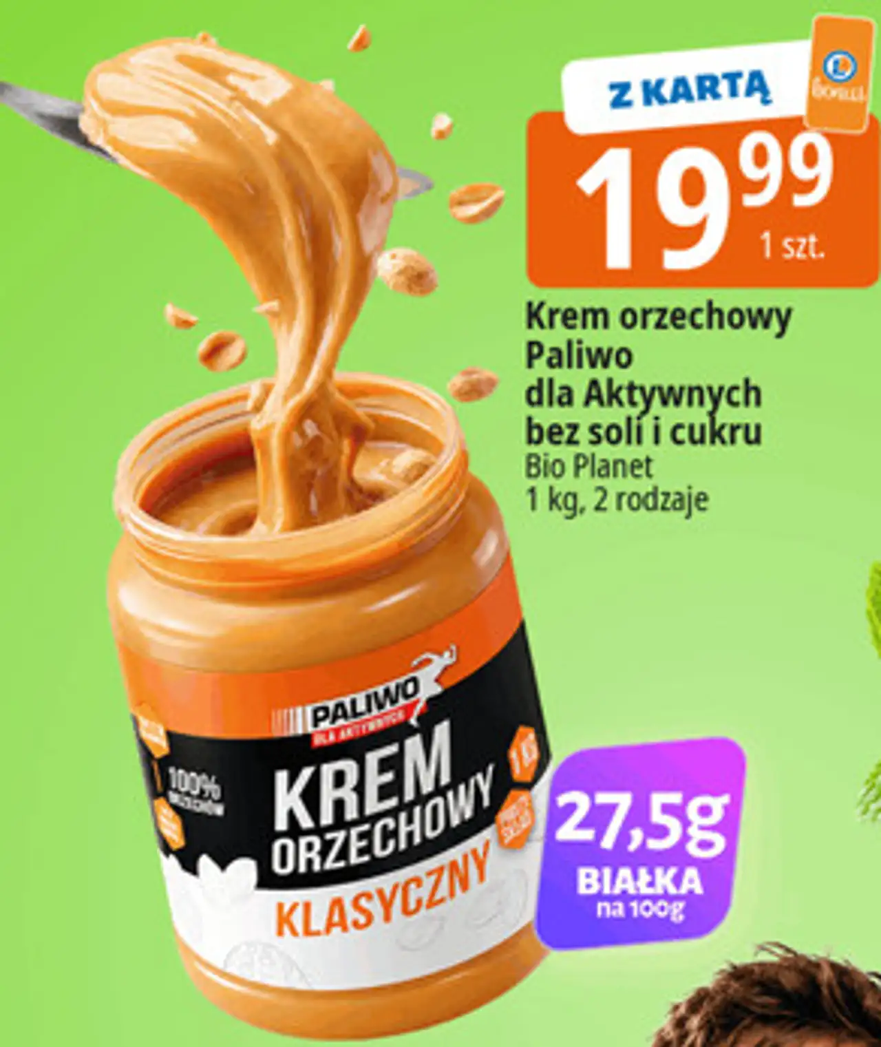 Bio Planet Krem orzechowy Paliwo dla Aktywnych bez soli i cukru
