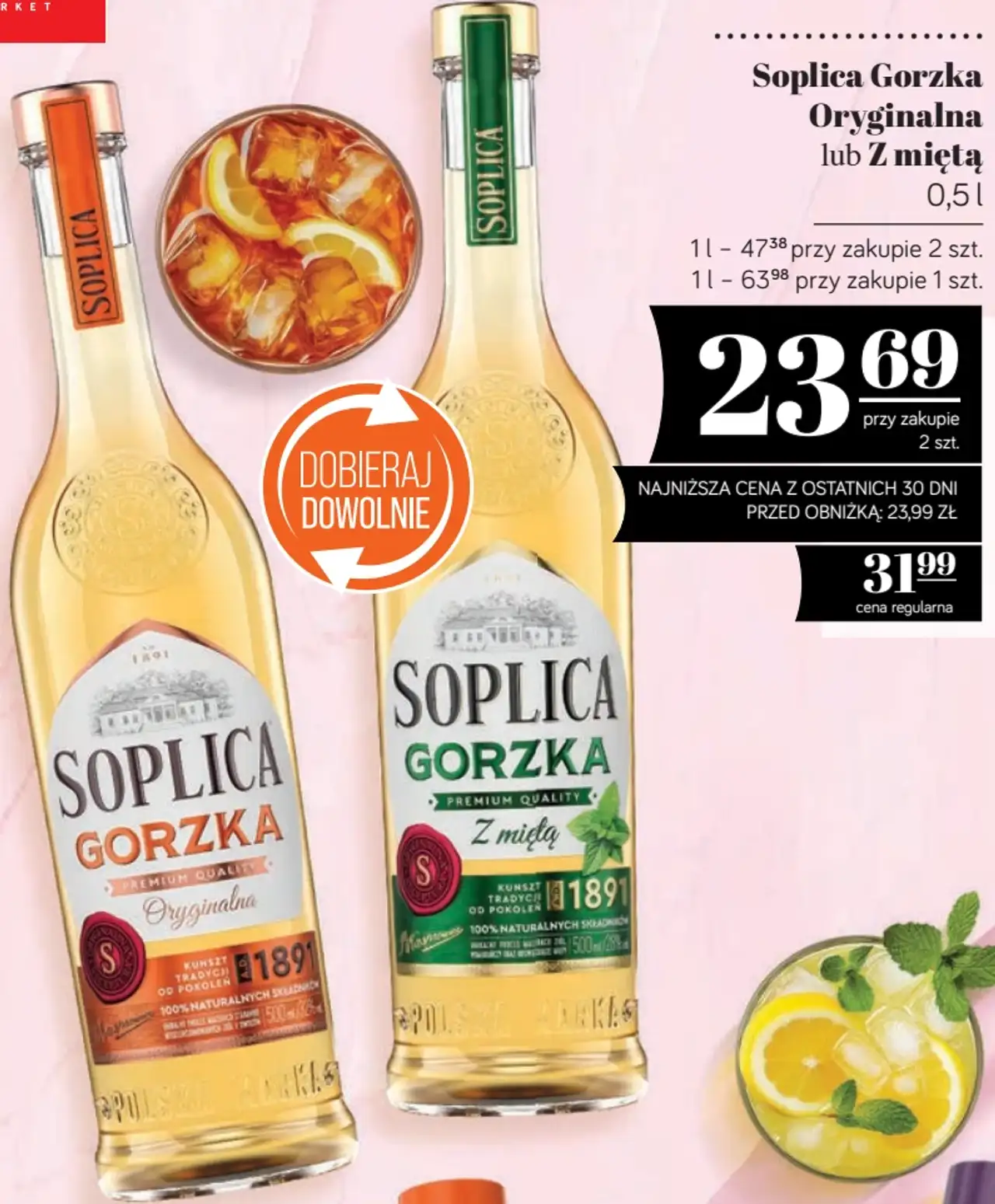 Soplica Gorzka Oryginalna lub Z miętą