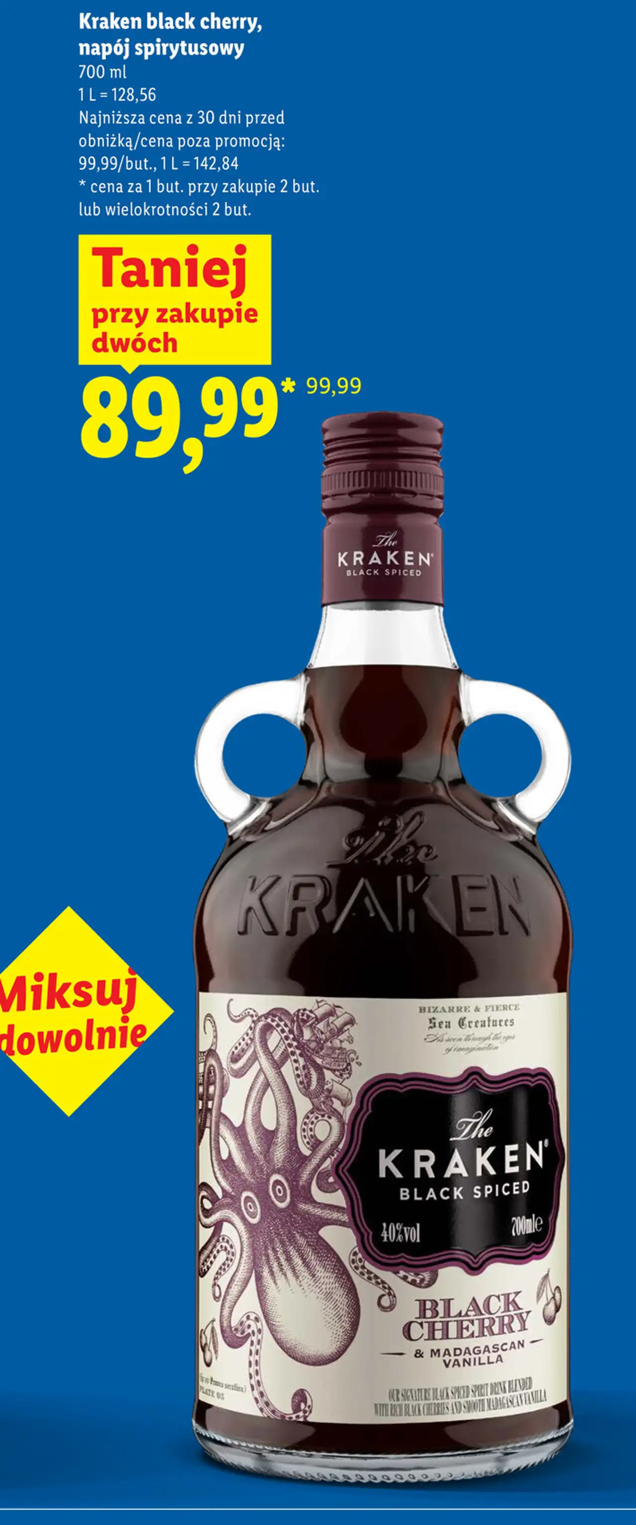 Kraken Black Cherry & Madagascan Vanilla napój spirytusowy