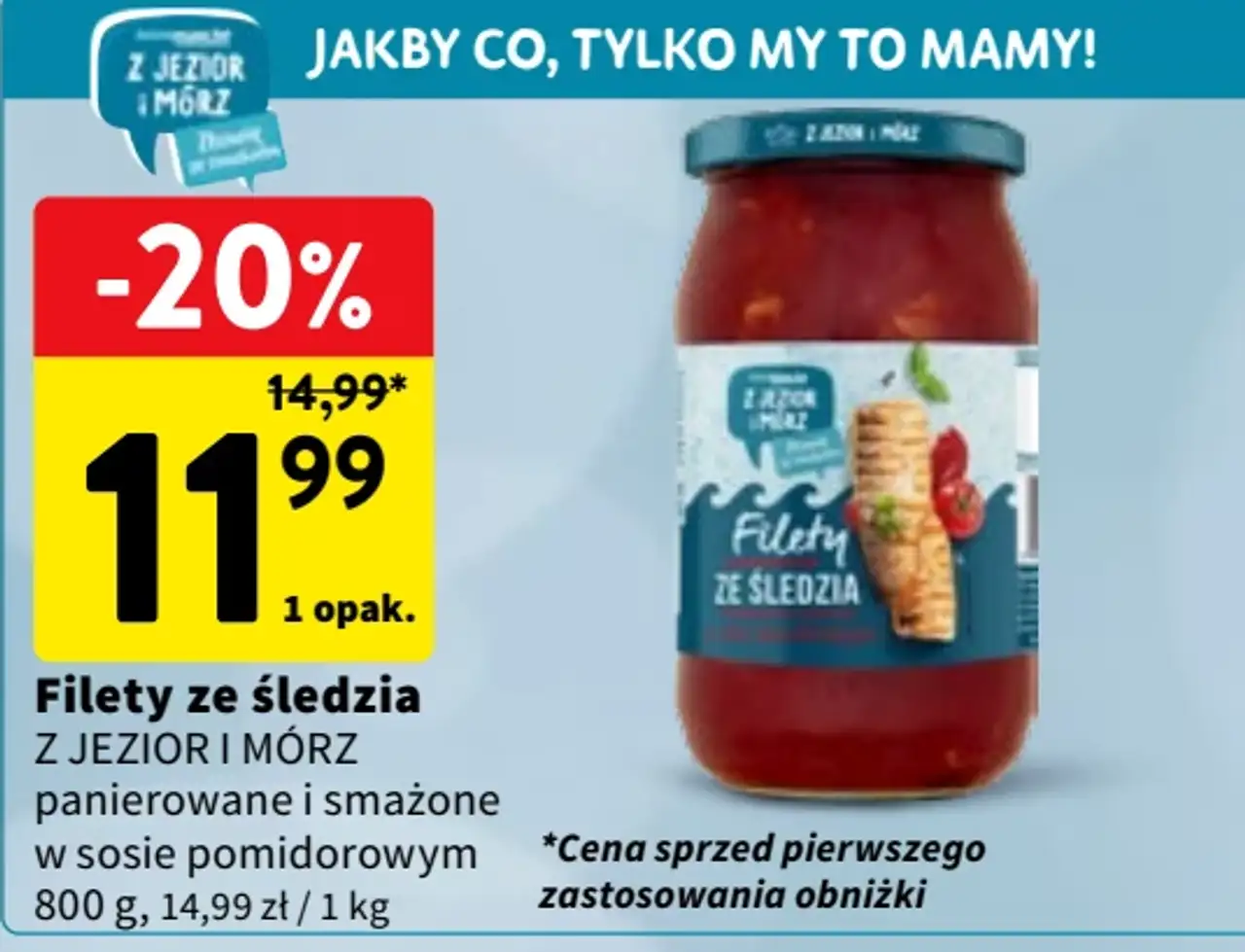 Filety ze śledzia panierowane i smażone w sosie pomidorowym Z Jezior i Mórz