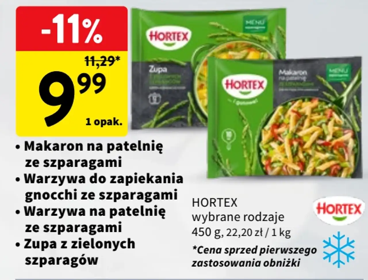 Hortex Makaron na patelnię / Dania ze szparagami