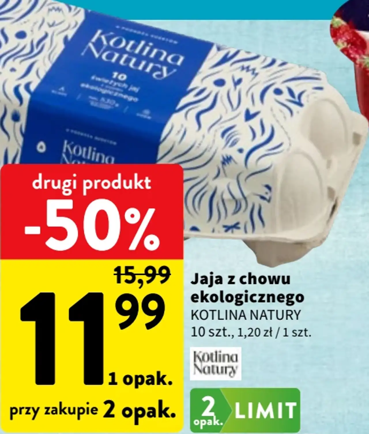 Jaja z chowu ekologicznego Kotlina Natury