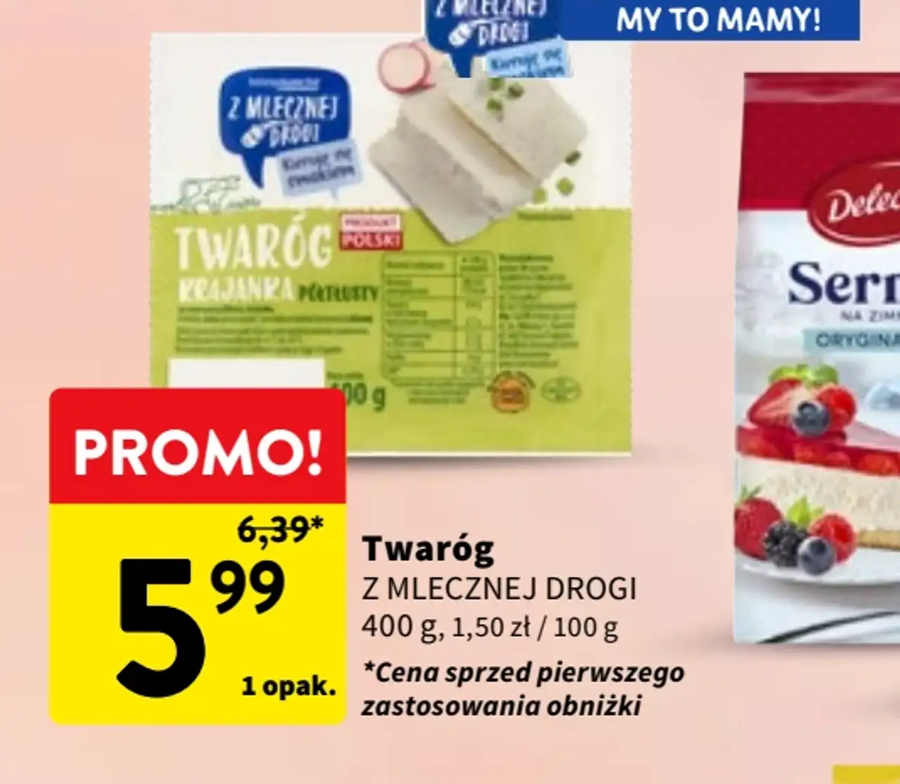 Twaróg krajanka półtłusty Z Mlecznej Drogi