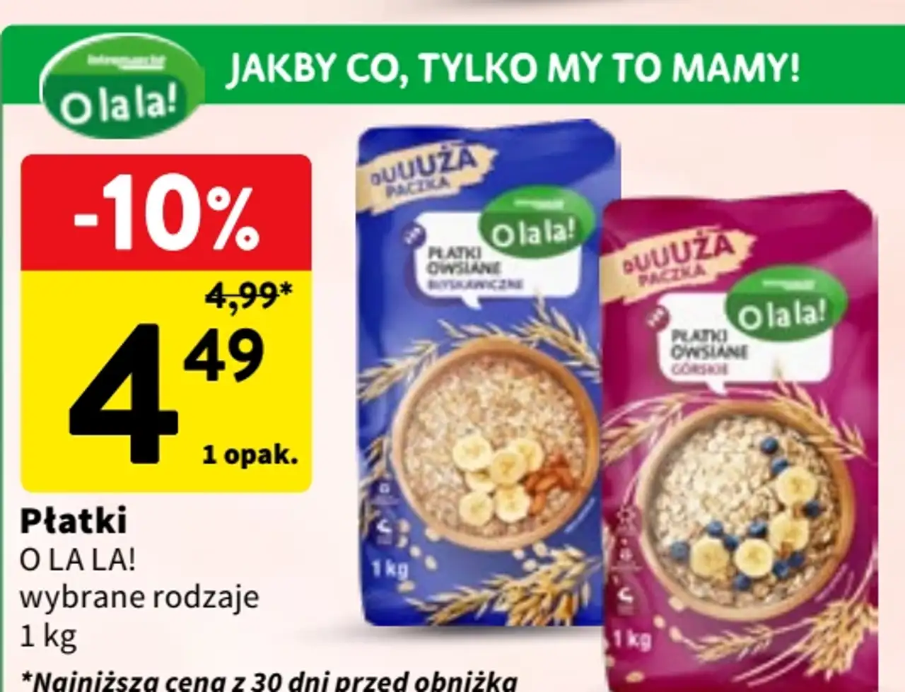 Płatki owsiane błyskawiczne / górskie O la la!