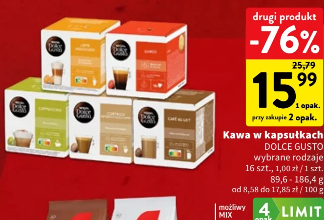 Kawa w kapsułkach Nescafé Dolce Gusto