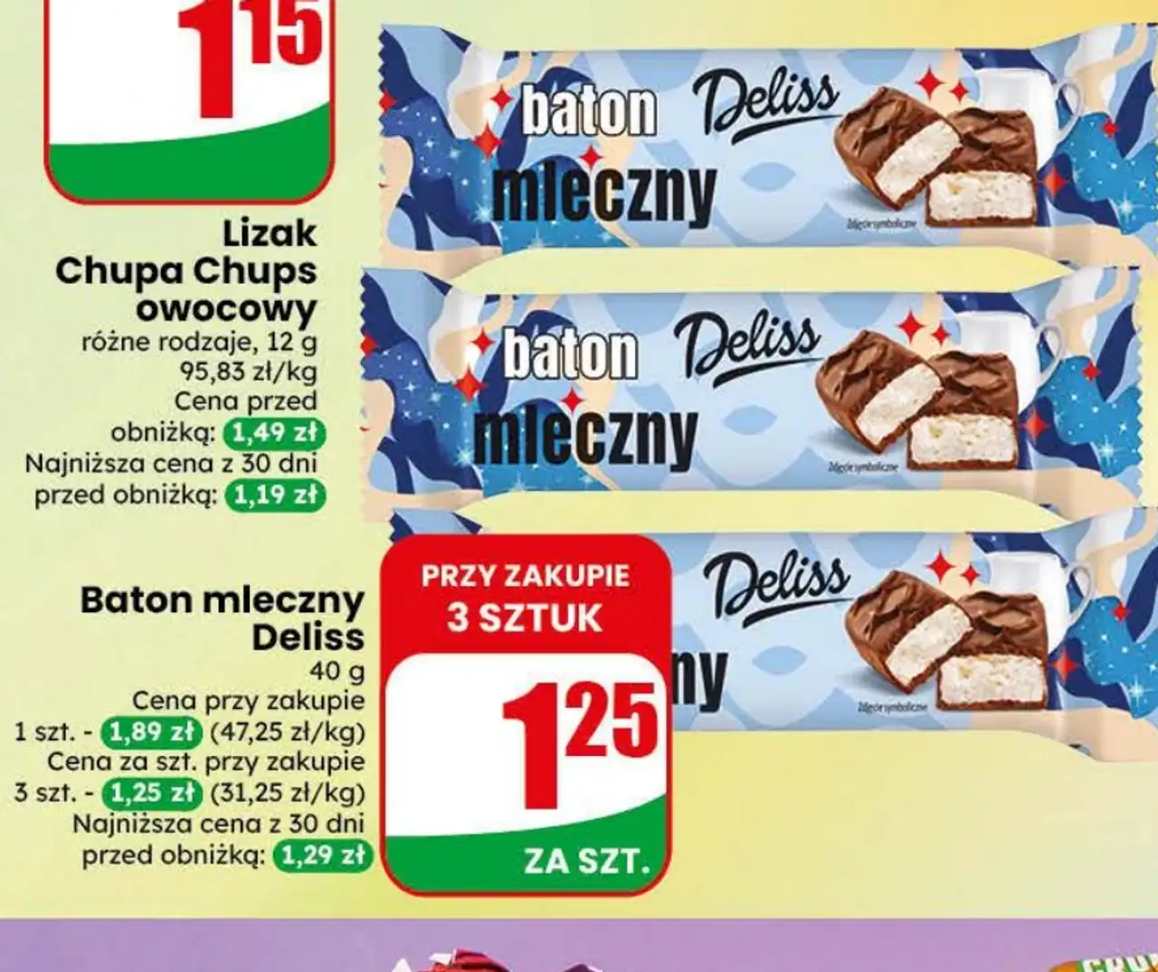 Baton mleczny Deliss