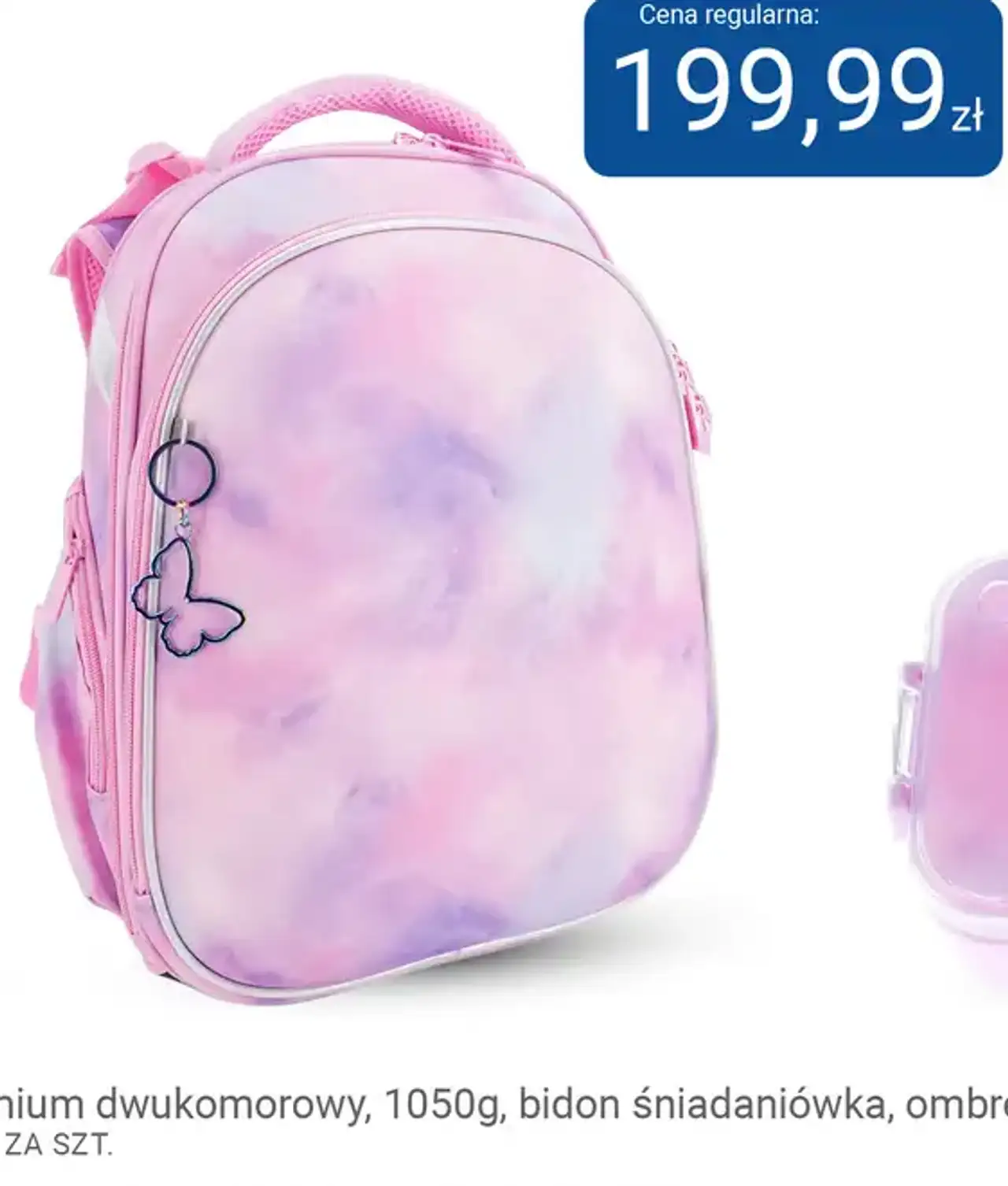 Tornister ergonomiczny premium dwukomorowy ombre Kayokki