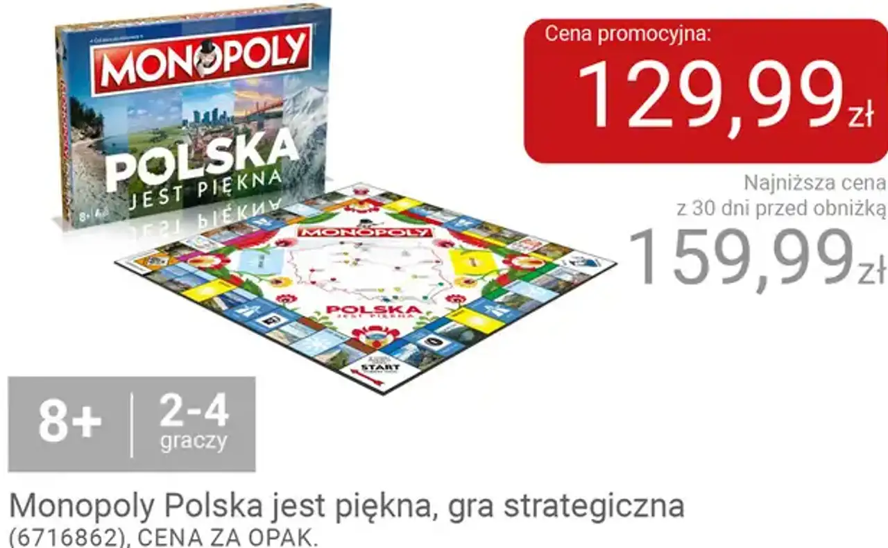 Monopoly Polska jest piękna, gra strategiczna