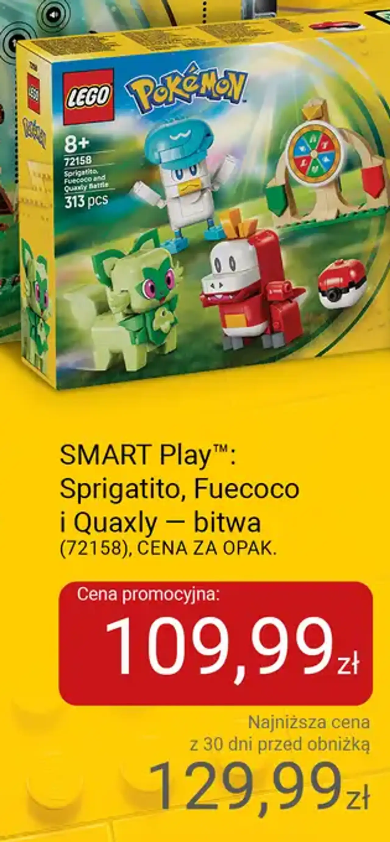 LEGO Pokémon SMART Play: Sprigatito, Fuecoco i Quaxly – bitwa