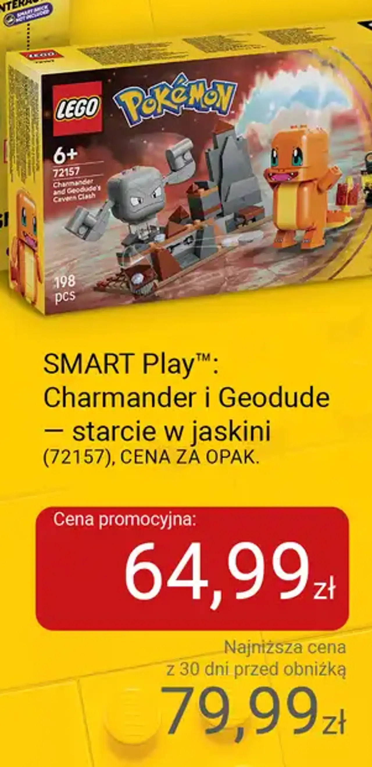 LEGO Pokémon SMART Play: Charmander i Geodude – starcie w jaskini