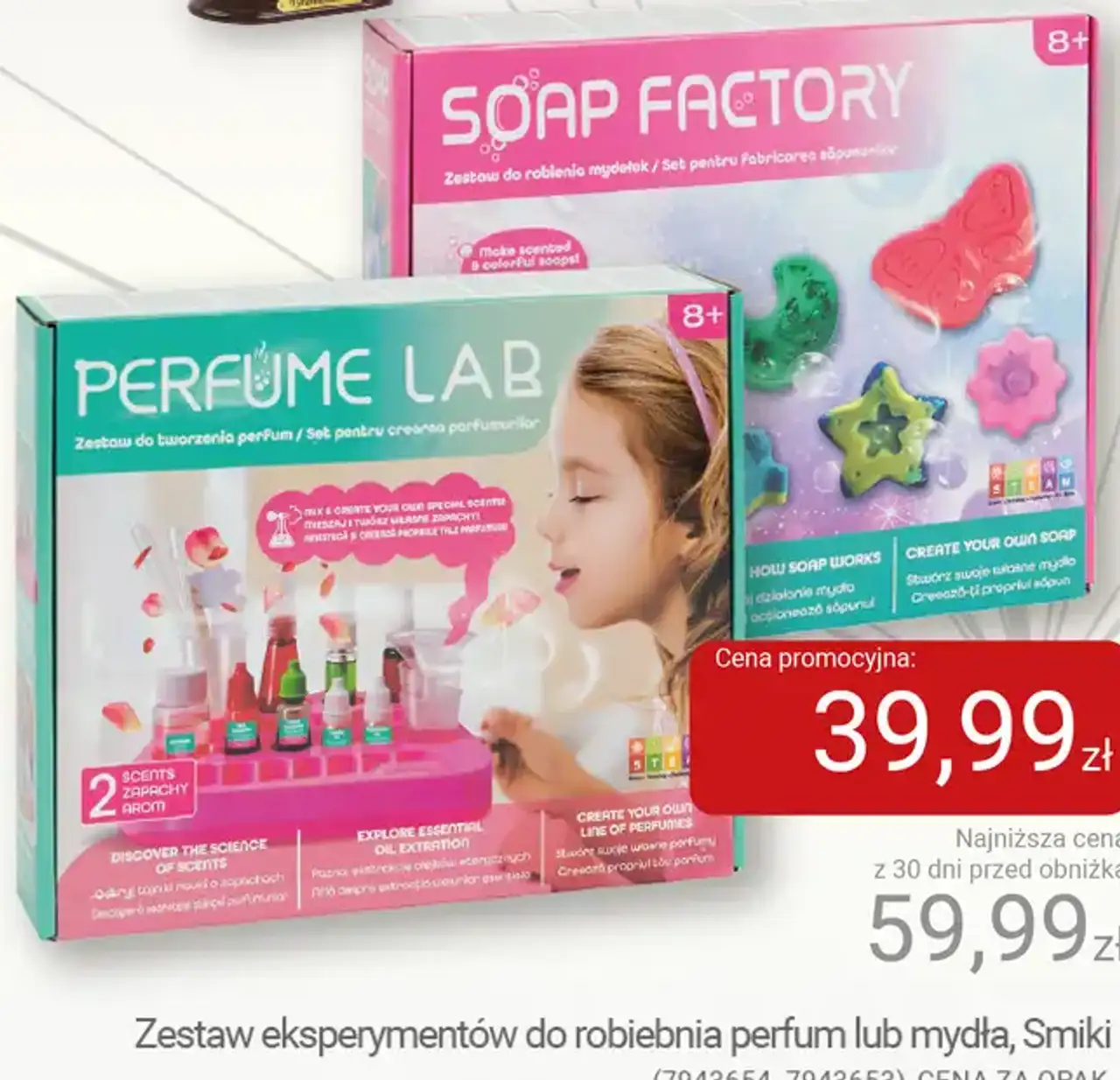 Zestaw eksperymentów do robienia perfum lub mydła Smiki