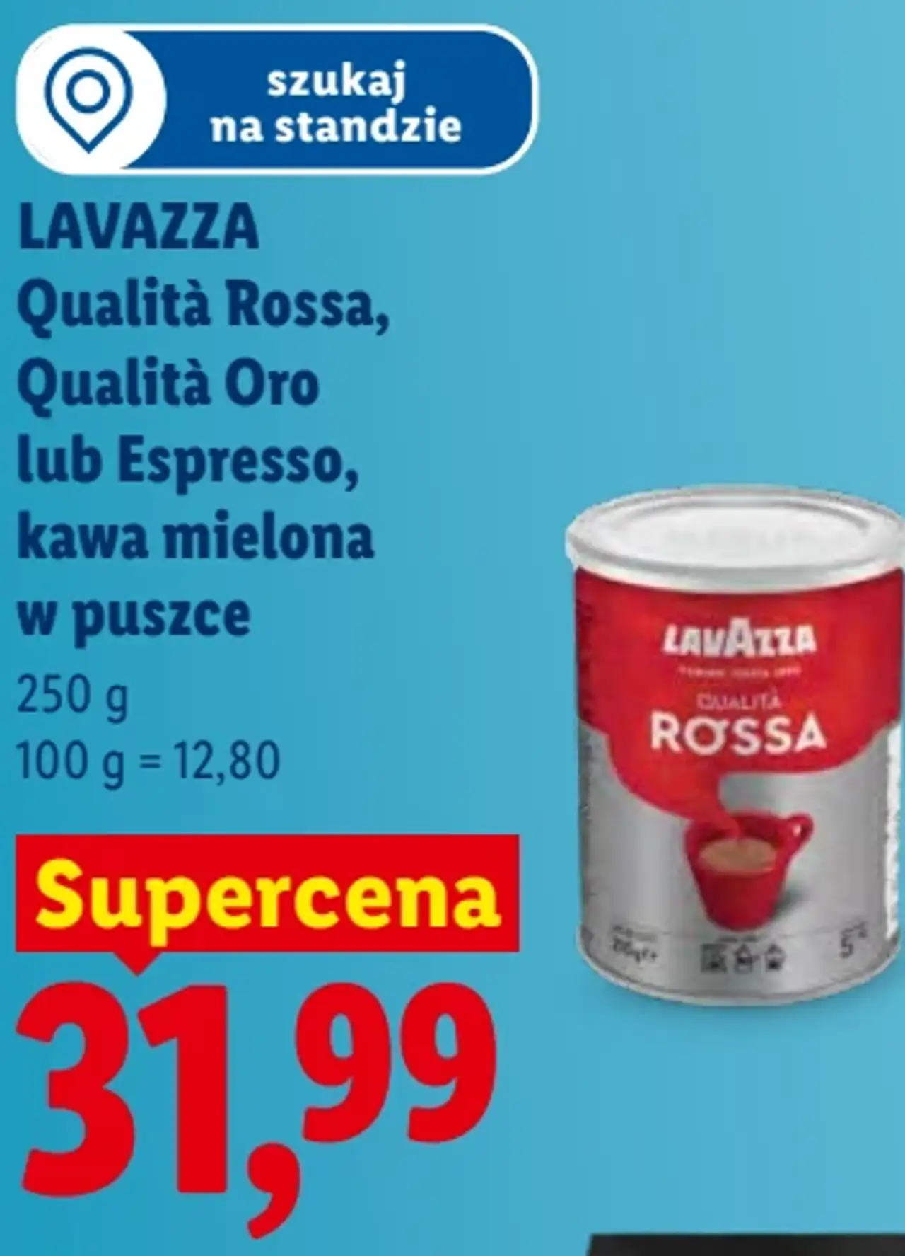 LAVAZZA Qualità Rossa, Qualità Oro lub Espresso, kawa mielona w puszce