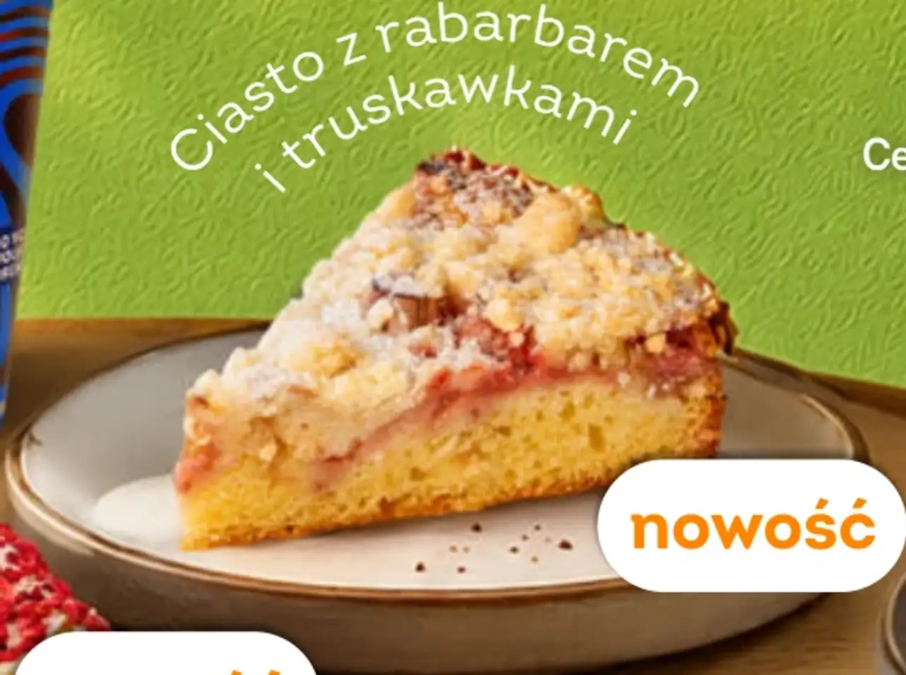Ciasto z rabarbarem i truskawkami Słodka Pracownia