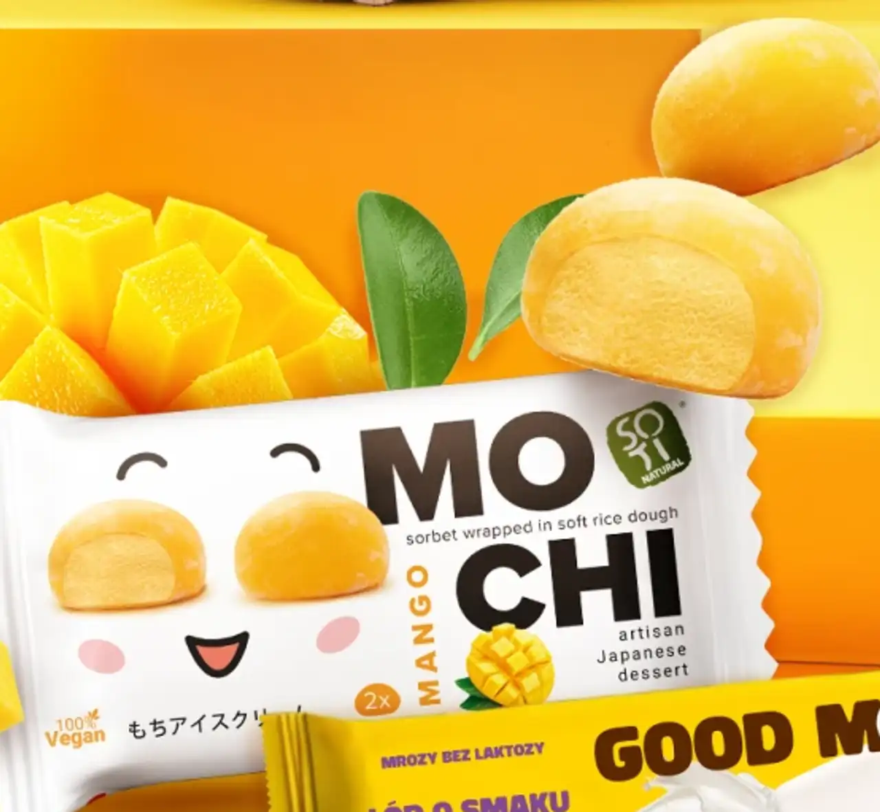 Soti Natural Mo Chi Mango sorbet wrapped in soft rice dough