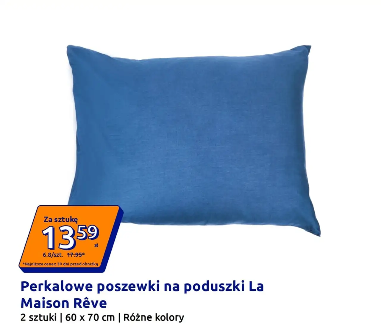 Perkalowe poszewki na poduszki La Maison Rêve