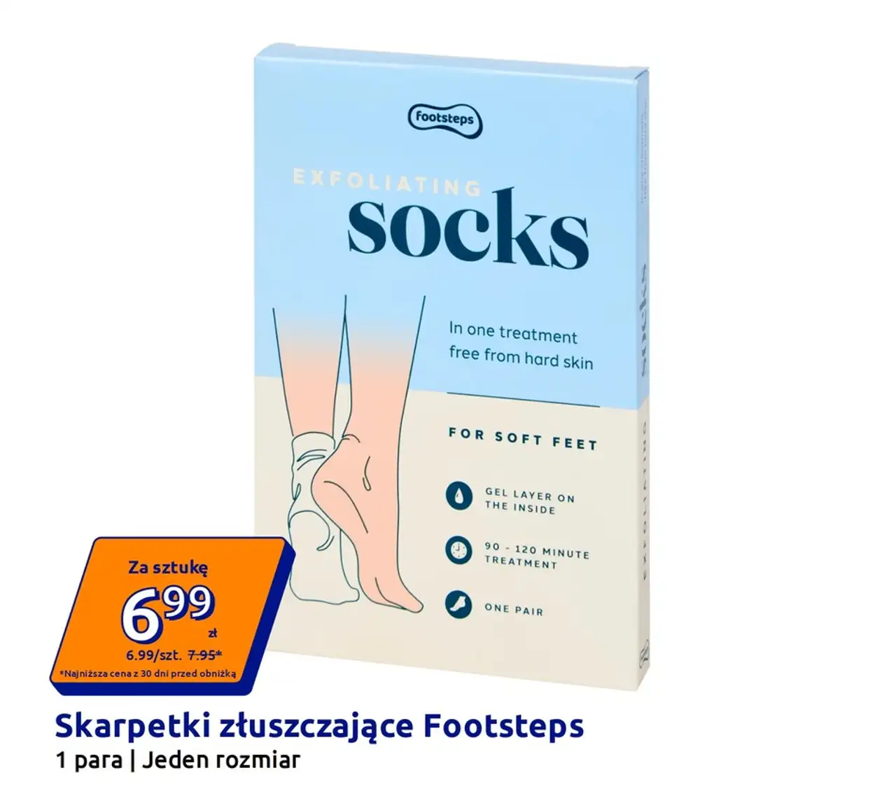 Skarpetki złuszczające Footsteps