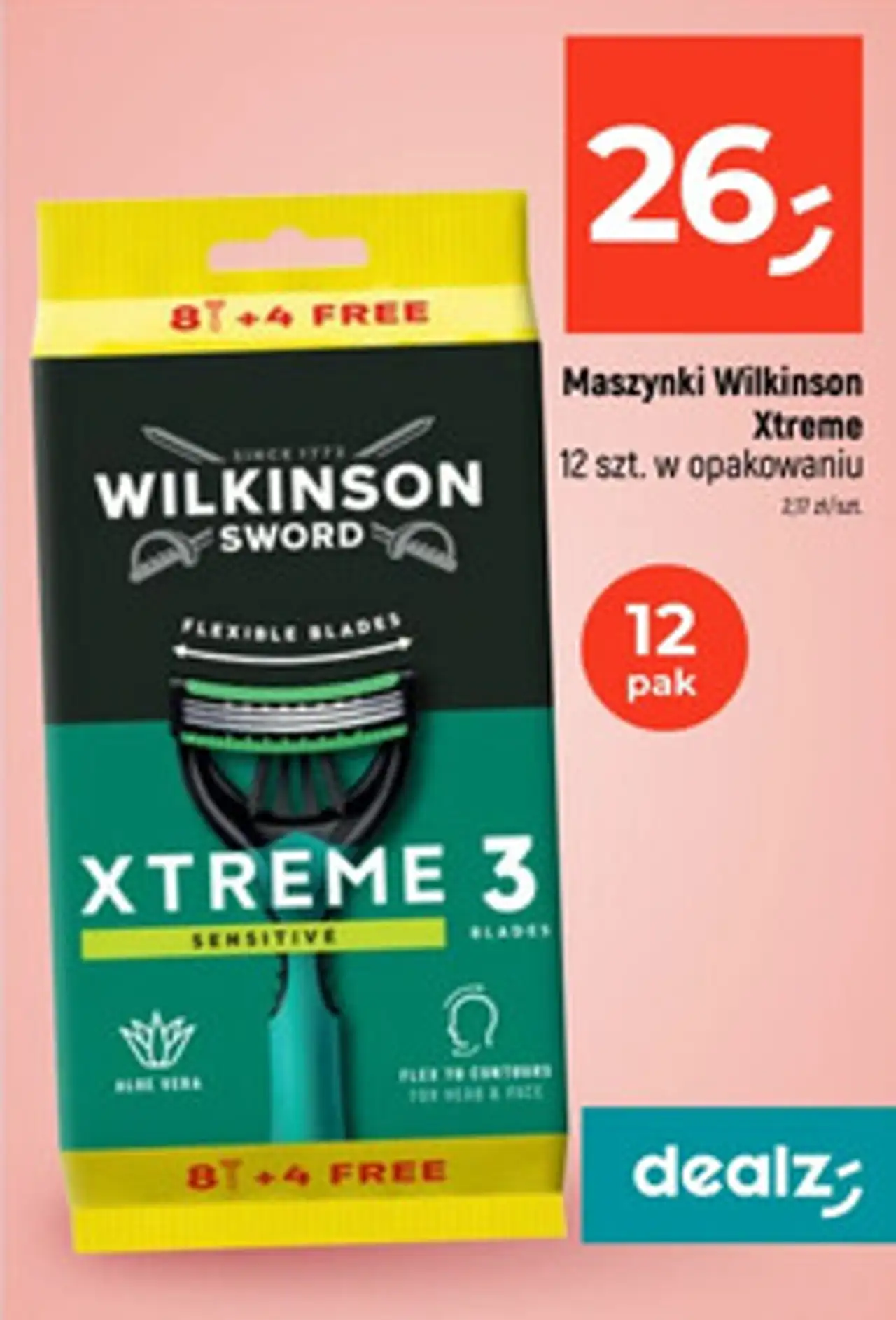 Maszynki jednorazowe do golenia Wilkinson Sword Xtreme 3 Sensitive
