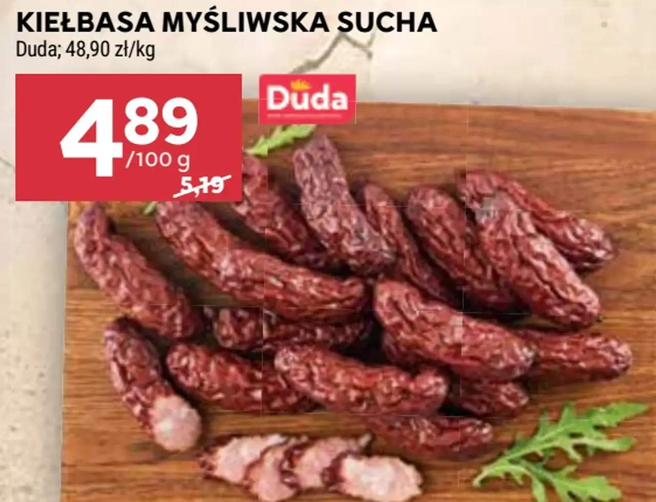 Kiełbasa myśliwska sucha Duda