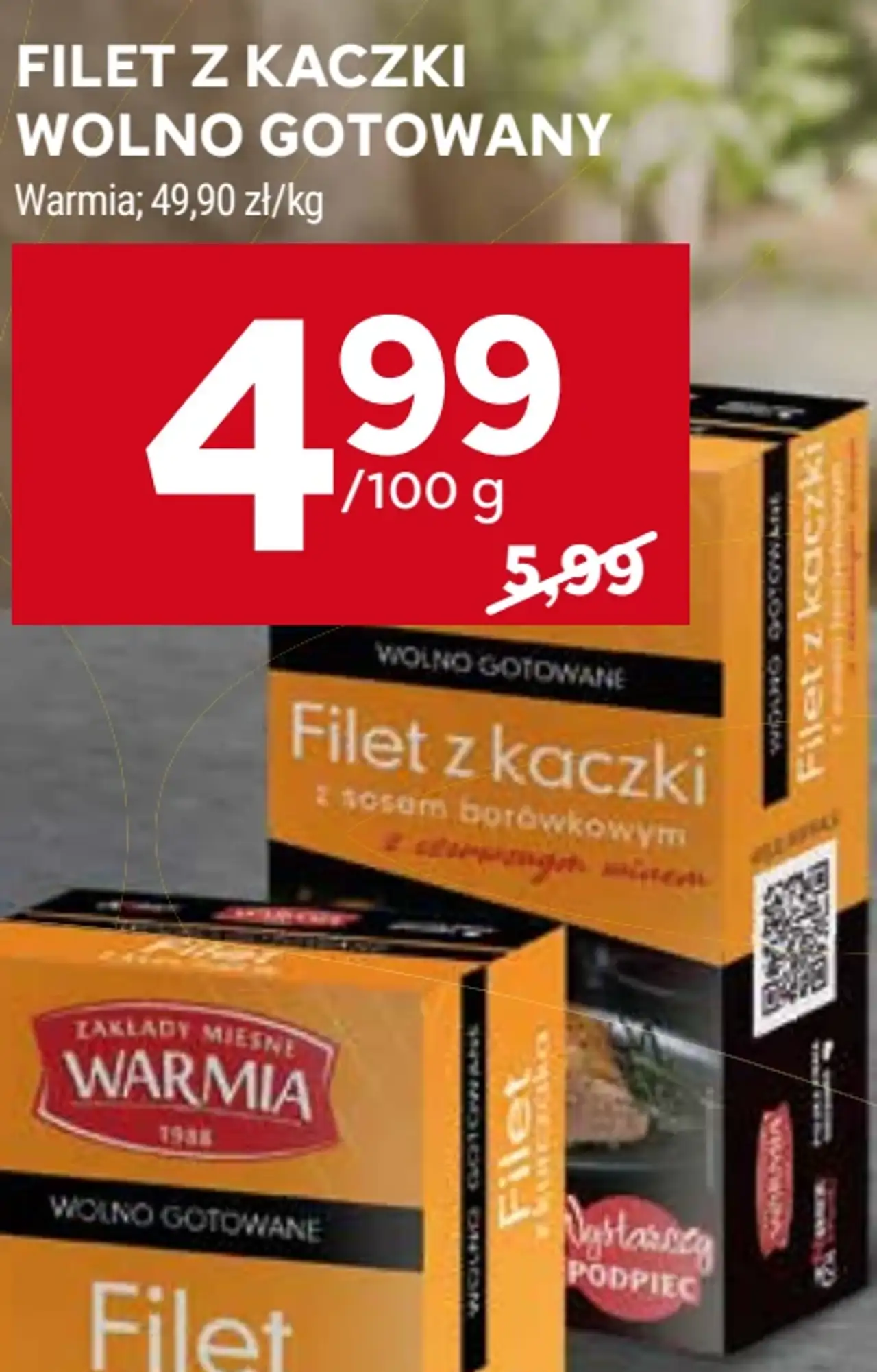 Warmia Filet z kaczki wolno gotowany