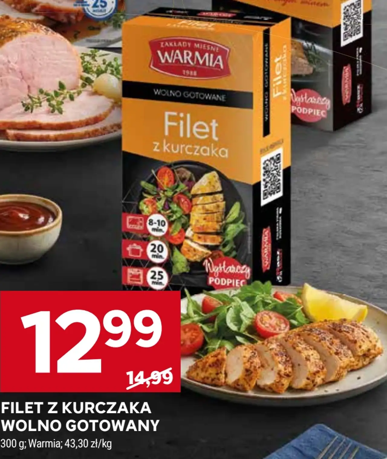 Warmia Filet z kurczaka wolno gotowany