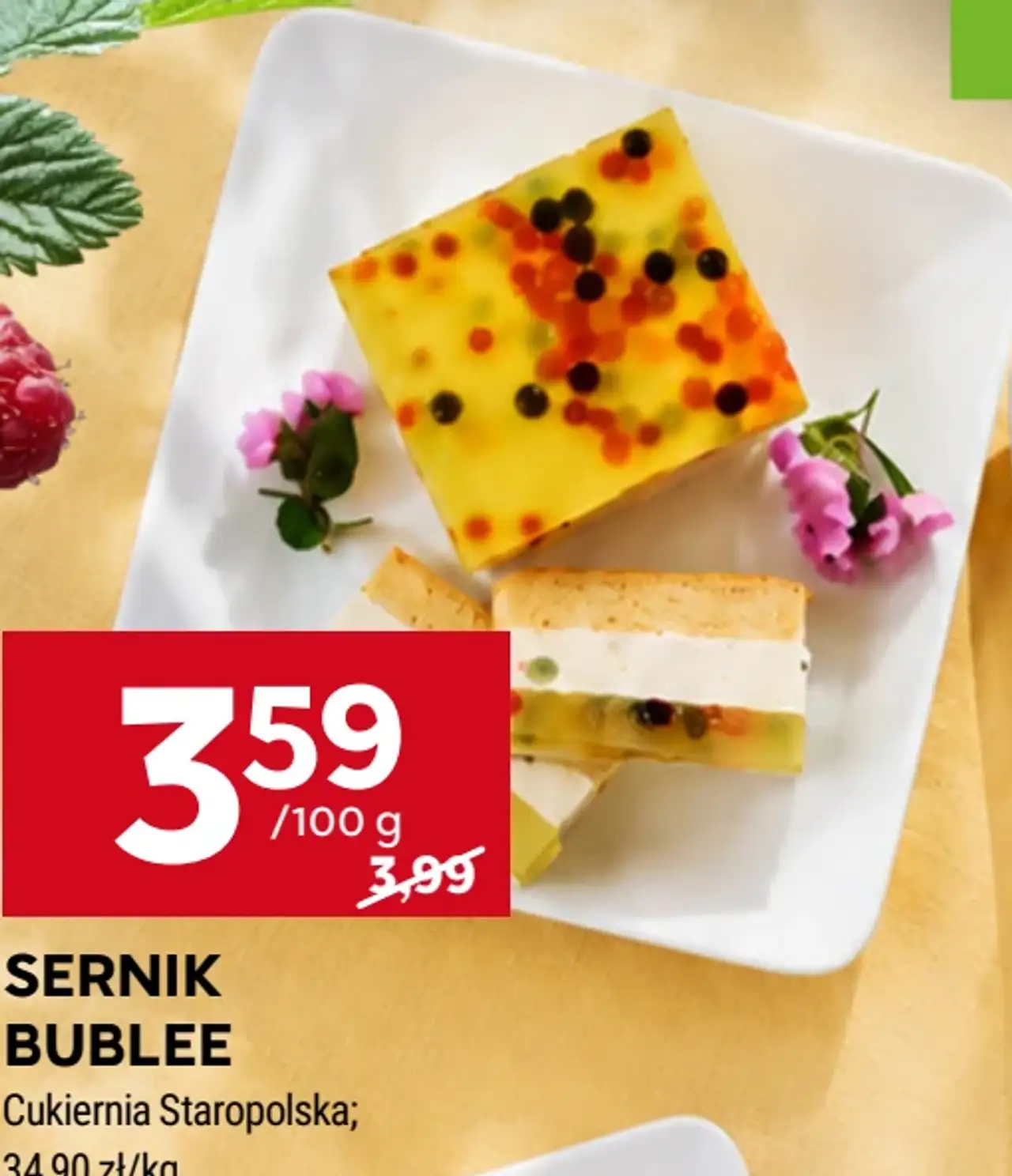 Sernik Bublee Cukiernia Staropolska