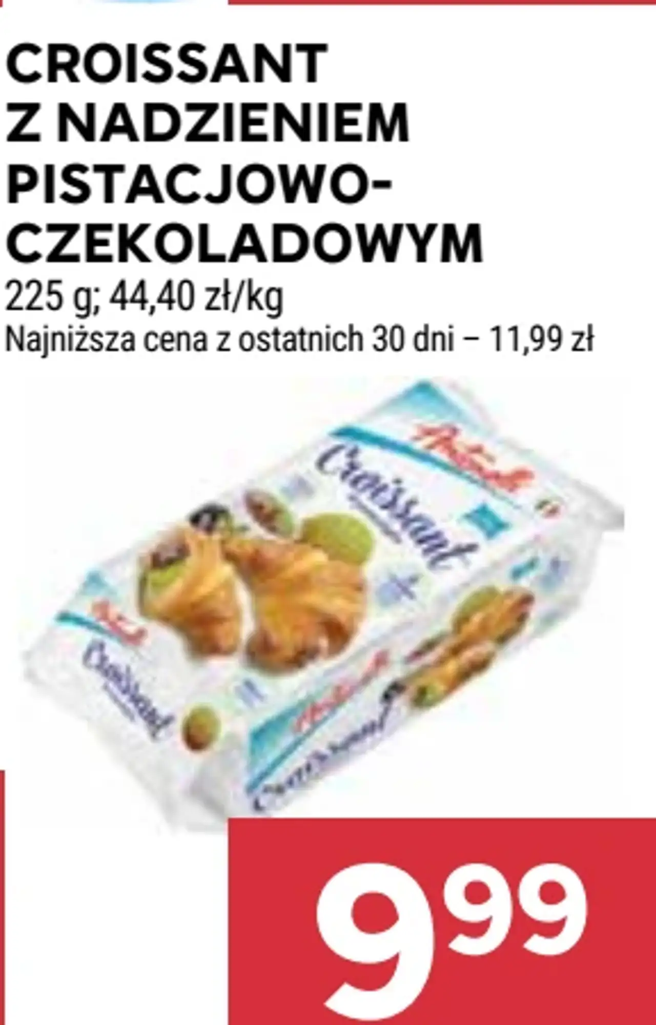 Croissant z nadzieniem pistacjowo-czekoladowym
