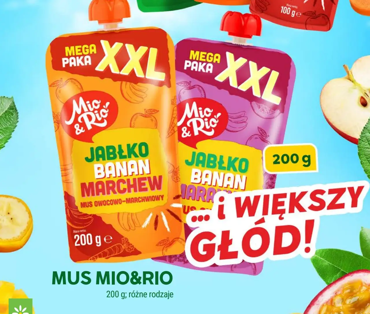 Mus owocowo-warzywny Mio&Rio Mega Paka XXL 200 g