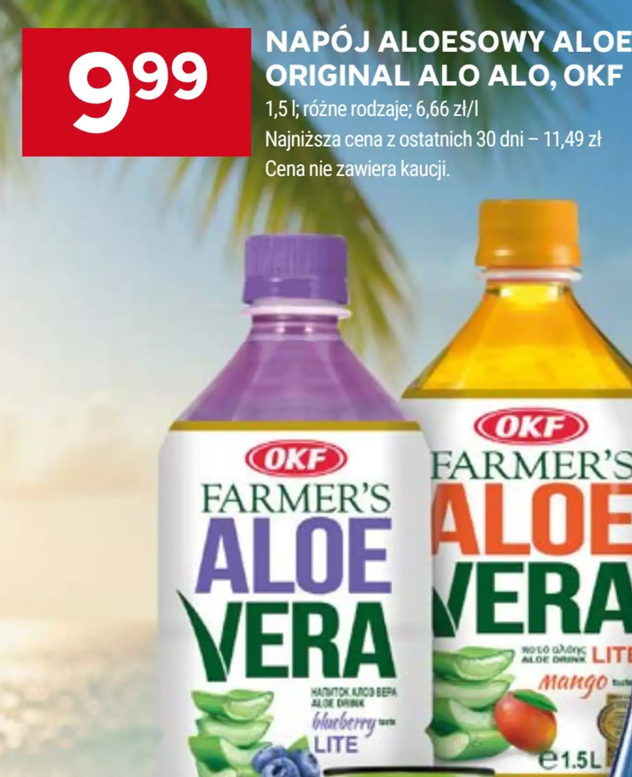 Napój aloesowy Aloe Vera original ALO ALO, OKF Farmers