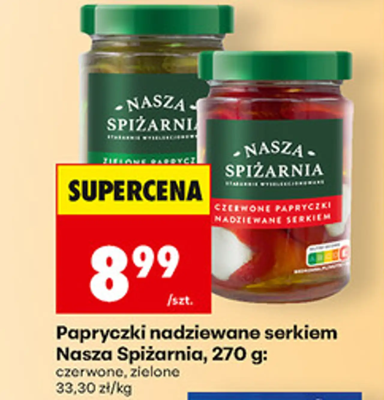 Papryczki nadziewane serkiem Nasza Spiżarnia